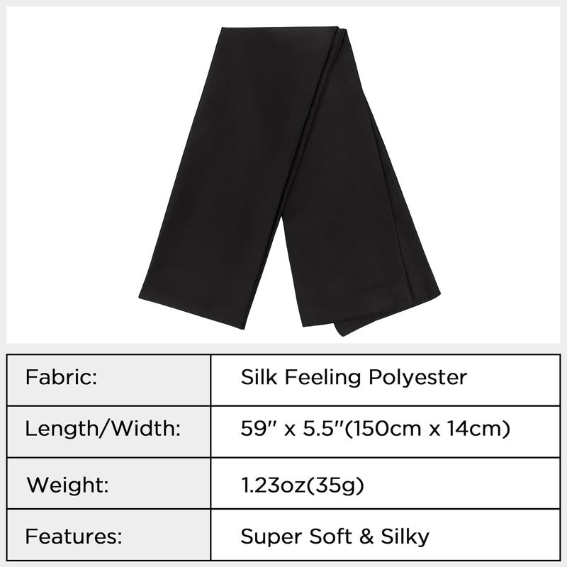 vimate Hair Scarf for Women Fashion Satin Silky Feeling Neck Scarf Bag Purse Scarf for Handbag Handle Etc - Image 5